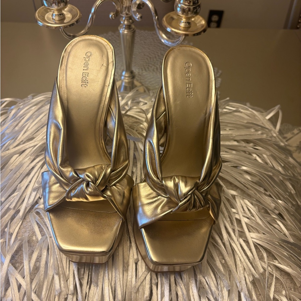 Funky Gold Shoes